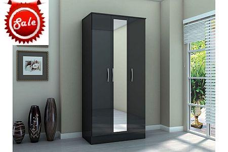 Lynx 3 Door Robe Black